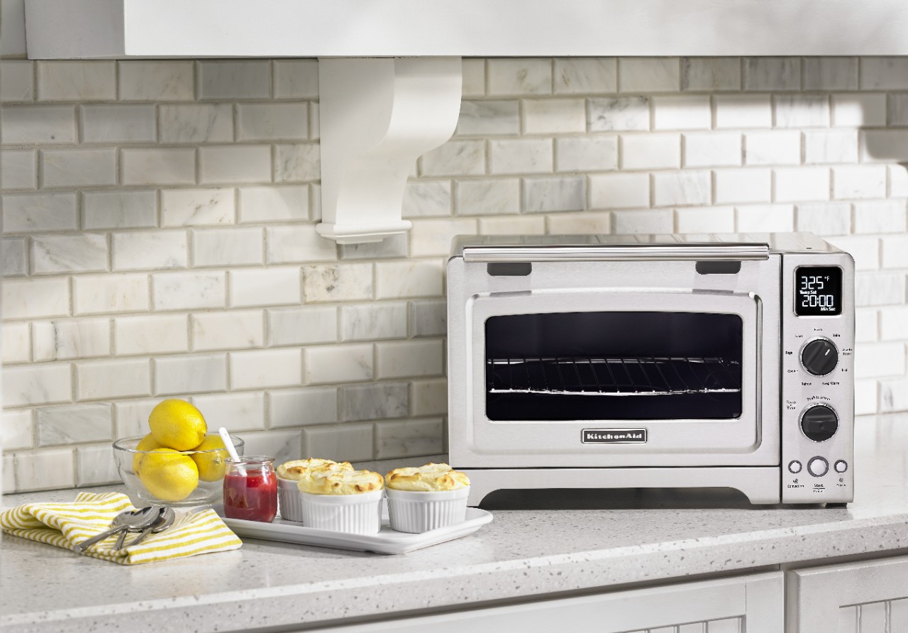 Bake, toast, roast and reheat with KitchenAid® toaster ovens.