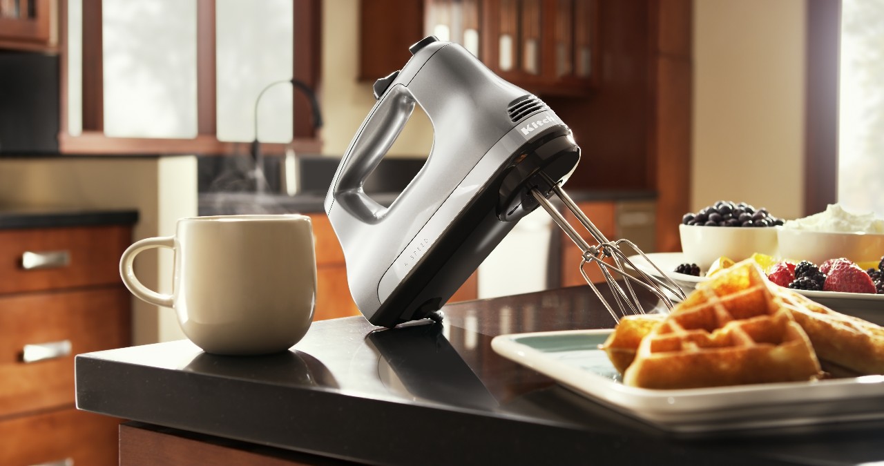 Hand held mixers from KitchenAid.