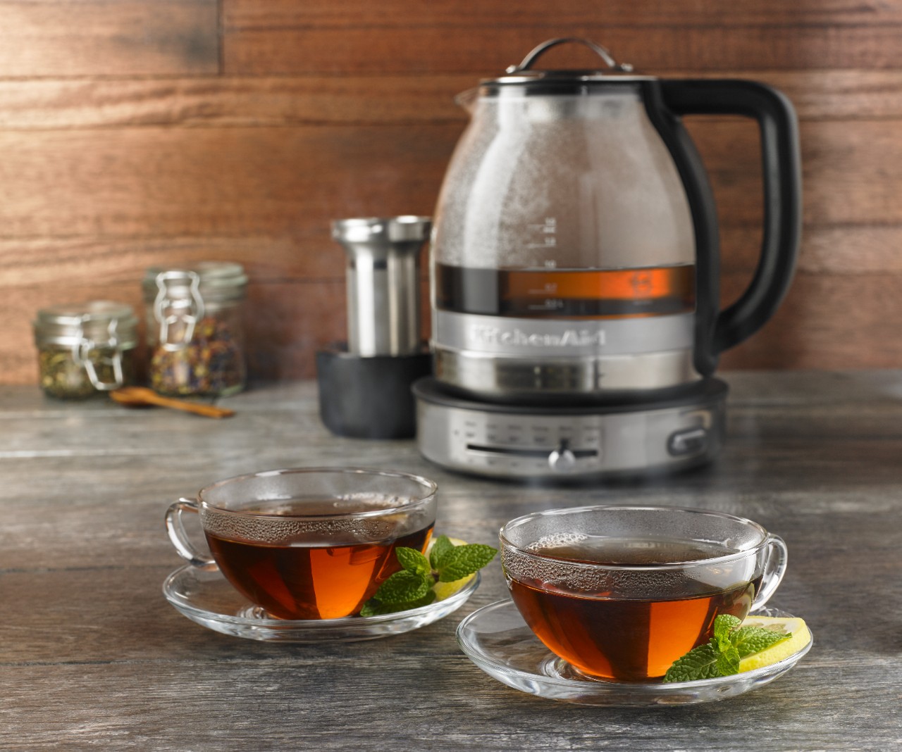 Heat water for tea, coffee and other beverages with KitchenAid® kettles.